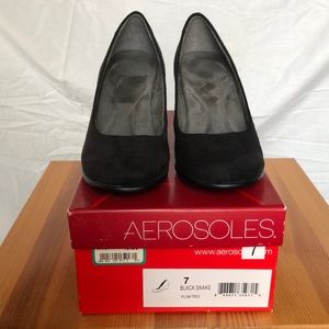 Aerosols Wedge Heel Black Snake 7M